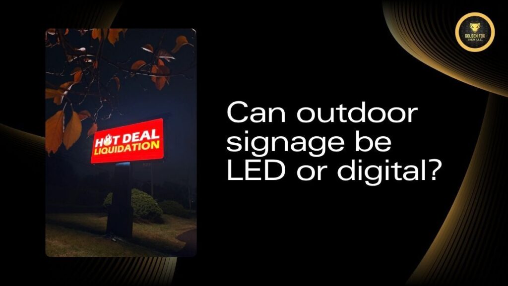 custom outdoor signage