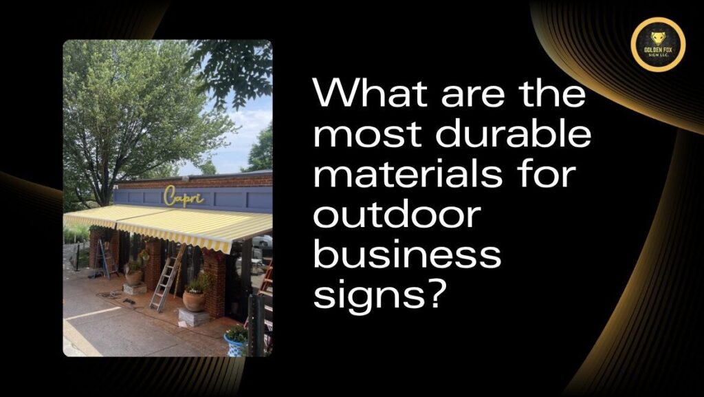 Outdoor Business Signs